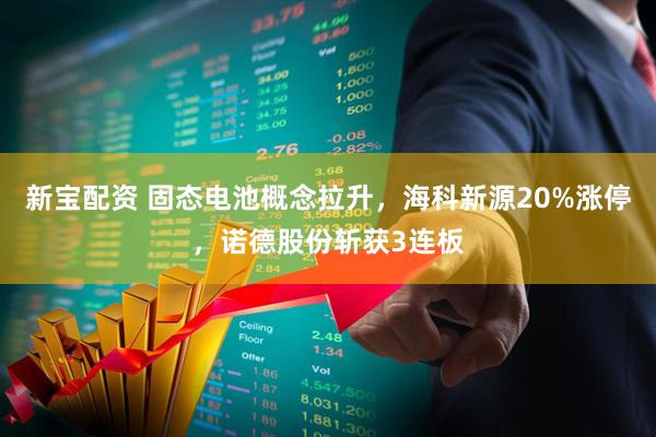 新宝配资 固态电池概念拉升，海科新源20%涨停，诺德股份斩获3连板